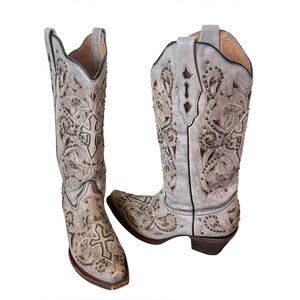 Corral Studded Embellished Cowgirl Boots Women's Size 8